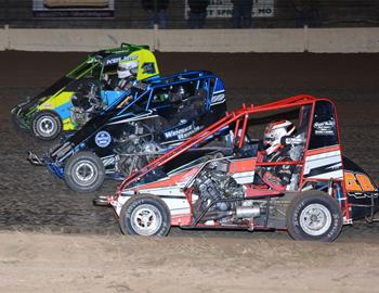 Trey Schleicher #48S, Kyle Kugel #14X and Kelbie Volkman #5KV