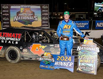 Volusia Speedway Park (De Leon Springs, FL) – DIRTcar Nationals – February 5th-10th, 2024. (Tyler Carr photo)