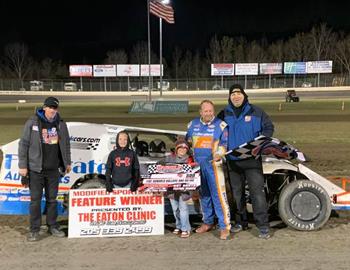 Ken Schrader won the Modified Sportsman feature at Magnolia Motor Speedway on Nov. 12, 2022.