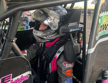 Preparing for action at Crawford County Speedway on May 14.