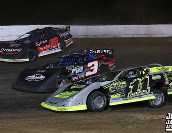 Quincy Raceways (Quincy, IL) – Midwest Auto Racing Series (MARS) Late Model Championship – May 16, 2025. (Josh James Artwork photo)