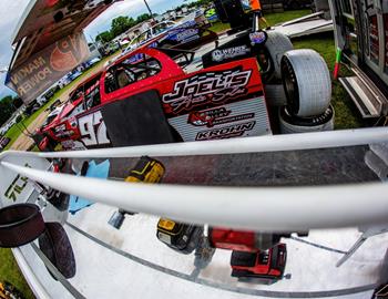 Davenport Speedway (Davenport, IA) – Lucas Oil Late Model Dirt Series (LOLMDS) – July 6th, 2022. (Heath Lawson photo)