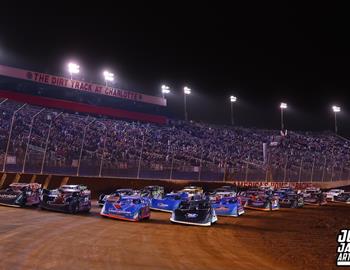 Dirt Track at Charlotte (Concord, NC) – World of Outlaws Real American Beer Late Model Series – World Finals – November 5th-8th, 2025. (Josh James Artwork)