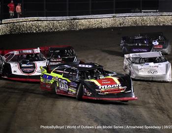 Arrowhead Speedway (Colcord, OK) – World of Outlaws Real American Beer Late Model Series – Sooner State Showdown – August 22nd-23rd, 2025. (Todd Boyd photo)