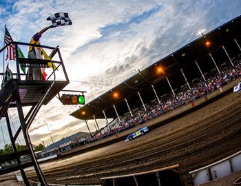 Davenport Speedway (Davenport, IA) – Lucas Oil Late Model Dirt Series (LOLMDS) – July 6th, 2022. (Heath Lawson photo)