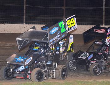 Garrett Benson #2B, Tucker Daly #99D and Tyler Kuykendall #8K