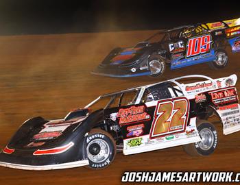 I-75 Raceway (Sweetwater, TN) – Valvoline Iron-Man Southern Series – Fall Nationals – October 23, 2021. (Josh James Artwork)