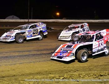 Belleville High Banks (Belleville, Kan.) – United States Modified Touring Series – Belleville Dirt Nationals – June 10th, 2022. (Todd Boyd photo)