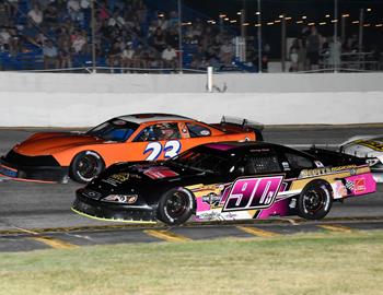 Casey Call (90) Makes A Move Early On Dave Farrington Jr. (23)