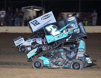 Frank Galusha #12 and Nathan Benson #2B