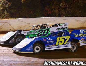 411 Motor Speedway (Seymour, TN) – Castrol FloRacing Night in America – October 11th, 2022. (Josh James Artwork)