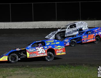 Tri-City Speedway (Granite City, IL) – Midwest Auto Racing Series (MARS) Modified Championship – May 23, 2025. (Josh James Artwork photo)