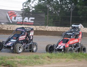 Kevin Thomas Jr #5, Tanner Carrick #71K and Andrew Layser #47BC