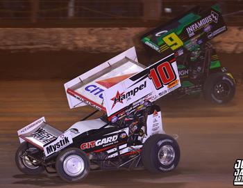 Dirt Track at Charlotte (Concord, NC) – World of Outlaws NOS Energy Drink Sprint Car Series – World Finals – November 5th-8th, 2025. (Josh James Artwork)