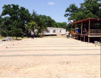 Manufactured or Modular Home Foundation with All Runners Reinforced with Rebar