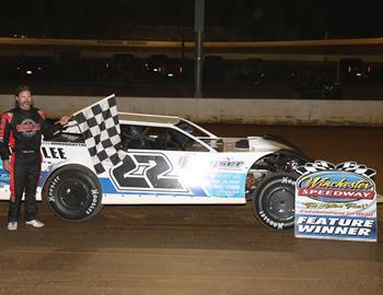 Gregg Satterlee successfully swept the tripleheader weekend with a $6,091 victory in Sunday nights Jimmy Spence Memorial at Winchester Speedway.