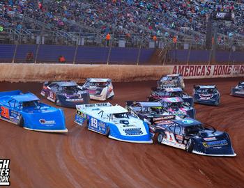 The Dirt Track at Charlotte (Concord, NC) – World of Outlaws Real American Beer Late Model Series – World Finals – November 6th-8th, 2025. (Josh James Artwork)