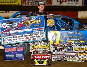 Mike Marlar swept the Night the Stars Come Out doubleheader at Atomic Speedway.