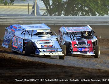 Belleville High Banks (Belleville, Kan.) – United States Modified Touring Series – Belleville Dirt Nationals – June 10th, 2022. (Todd Boyd photo)