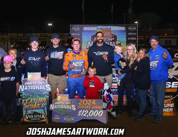 Volusia Speedway Park (De Leon Springs, FL) – DIRTcar Nationals – February 12th-17th, 2024. (Josh James photo)