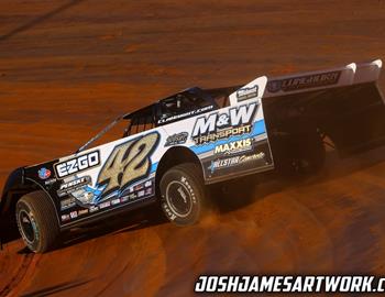 Volunteer Speedway (Bulls Gap, TN) – Kyle Larson Presents Late Model Challenge powered by Tezos – April 14th, 2022. (Josh James Artwork)