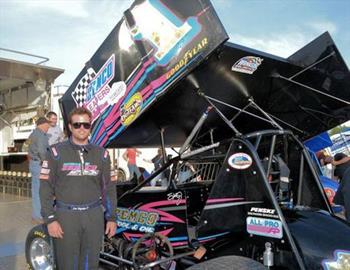 Sam posing with The Zemco car