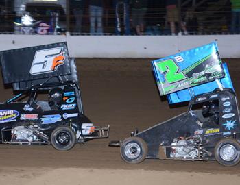 Freddy Rowland #5F and Garrett Benson #2B