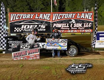 Cade picked up the Crate Late Model feature win at Sabine Speedway on April 15, 2022.