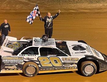 Bailey Callahan picked up his second-straight victory at Whynot (Miss.) Motorsports Park on Saturday night in the Crate Racin’ USA Sportsman division.