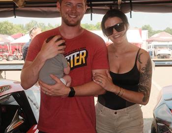 Matt Tifft and his young family at the Trans Am Series presented by Pirelli TA2 race at Mid-Ohio Sports Car Course (Lexington, OH) on June 22, 2024,