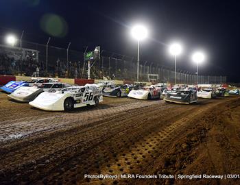 Springfield Raceway (Springfield, MO) – MLRA Founders Tribute – February 28-March 1, 2025. (Todd Boyd photo)