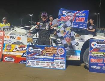 Devin Moran topped the Jim Dunn Memorial at Muskingum County Speedway on Saturday, September 13.