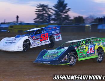 Brownstown Speedway (Brownstown, IN) – Castrol FloRacing Night in America – April 27th, 2022. (Josh James Artwork)