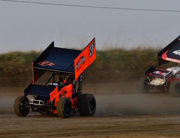 Stuart Speedway (Stuart, IA) – Malvern Bank 360 Sprint Invaders – April 12th, 2025. (Jeremy Thompson photo)