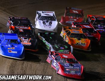 Volusia Speedway Park (Barberville, FL) – World of Outlaws Case Late Model Series – DIRTcar Nationals – February 13th-18th. (Josh James Artwork)