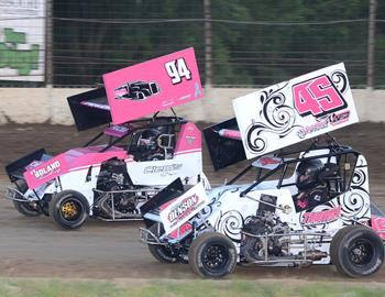 Megan Thomas #45 and Sophie Frazier #94