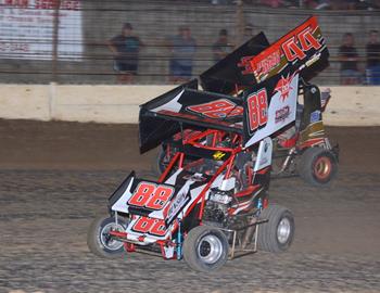 Garrett Hulsey #88G and Branigan Roark #44