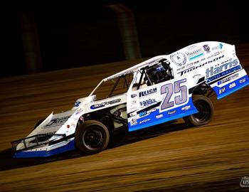 Cody in action at Rocket Raceway Park (Petty, Texas) with the USMTS on March 4-5, 2023.