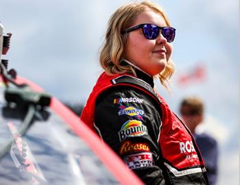 Mandy Chick prior to the Daytona ARCA 200 at Daytona International Speedway (Daytona Beach, FL) on February 16, 2024. (Daylon Barr | Barr Visuals photo)