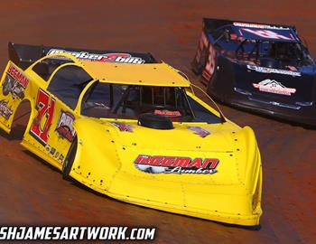 Talladega Short Track (Eastaboga, AL) – Ice Bowl – January 7th-8th, 2022. (Josh James Artwork)