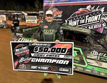 Jimmy Owens earned $50,000 for claiming the Hunt the Front Super Dirt Series title.