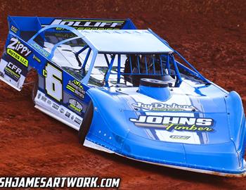 Clarksville Speedway (Clarksville, TN) – DIRTcar Supers – Tuckassee Toilet Bowl Classic – March 29th-30th, 2024. (Josh James Artwork)