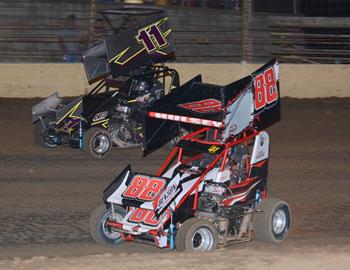 Garrett Hulsey #88G and Tom Curran #11