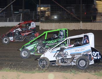 Garrett Hulsey #88G, Jamie Kelz #11K and Nathan Brookshier #27N
