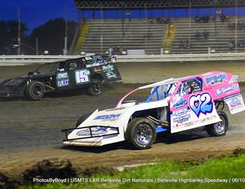 Belleville High Banks (Belleville, Kan.) – United States Modified Touring Series – Belleville Dirt Nationals – June 10th, 2022. (Todd Boyd photo)