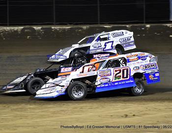81 Speedway (Park City, KS) – United States Modified Touring Series (USMTS) – 2nd Annual Ed Gressel Memorial – June 21-22, 2024. (Todd Boyd photo)