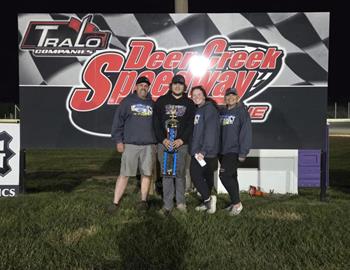 Caden Neisus won the USRA - United States Racing Association B-Mod feature at Deer Creek Speedway on June 14.

