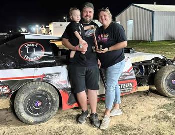 Josh Newman added a POWRi Midwest Mod victory at Callaway Raceway on Friday, August 22.