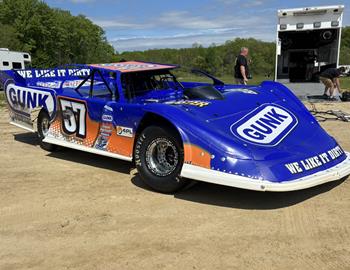 Matt Tifft races with the World of Outlaws Real American Beer Late Model Series at Raceway 7 (Conneaut, OH) on May 15, 2025. (World of Outlaws photo)