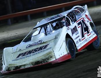 Farmer City Raceway (Farmer City, IL) – World of Outlaws Late Model Series – Illini 100 – April 11th-12th, 2025. (Josh James Artwork)